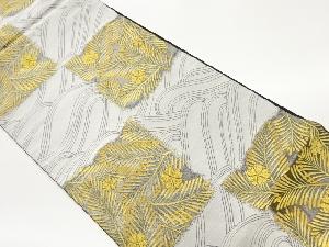 松に桜・波模様織出し袋帯